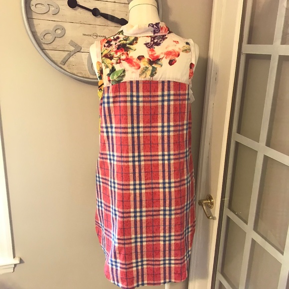 Anthro Cyrena Floral sheer tunic top - Picture 3 of 14